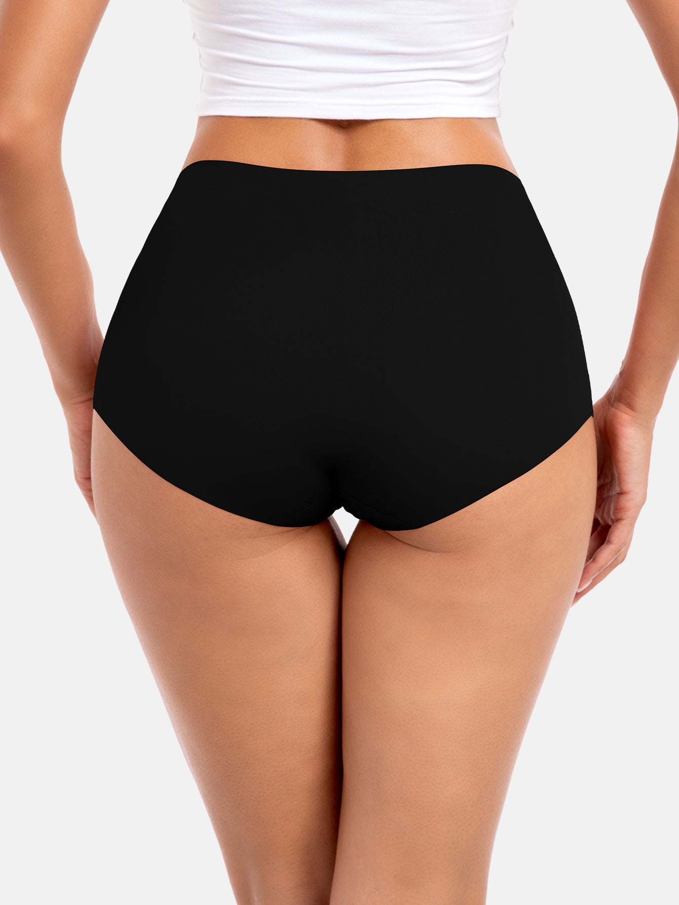 Seamless High Waisted Full Coverage Panties Plus Size 5- Pack 861