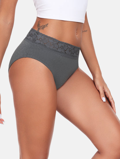 Lace Hiphugger Cotton Hipster Panties for Women 6-PACK 3020