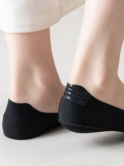 Women's Socks Breathable Summer Thin No Show Ice Silk Sock Silicone Non-Slip Bottom Absorb Sweat Boat Sock.