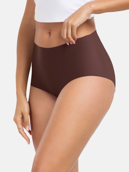 Seamless High Waisted Full Coverage Panties Plus Size 5- Pack 861