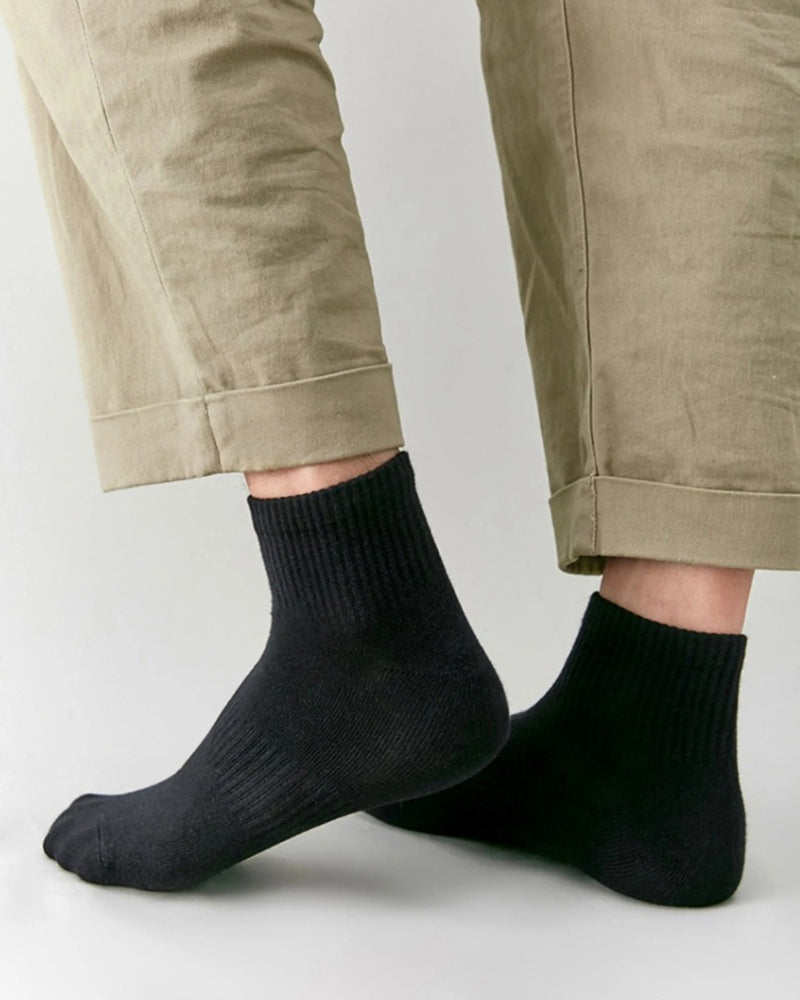 5 Pairs Unisex Cotton Crew Socks - Soft Breathable Comfort Ankle Socks, Moisture Wicking Anti Odor Everyday Socks for Men and Women