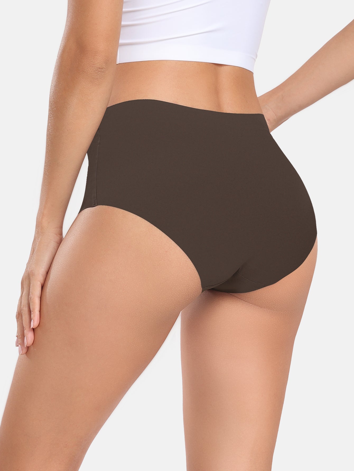 Women's Seamless Cheeky Panties No-Show Bikini Underwear for Women 6-PACK 855