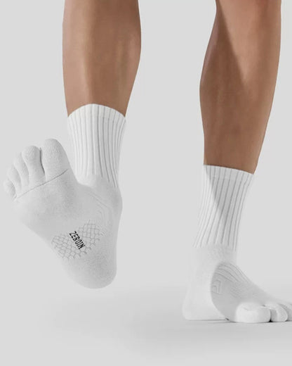 Men & Women Five Toe Socks – Soft Breathable Cotton Toe Socks for Better Fit