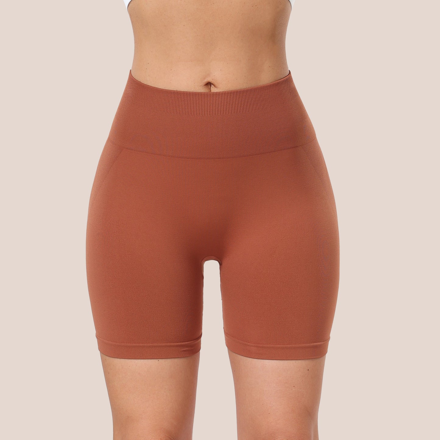 Women's Workout Gym Shorts, High Waisted Butt Lifting Scrunch Butt Seamless Booty Shorts