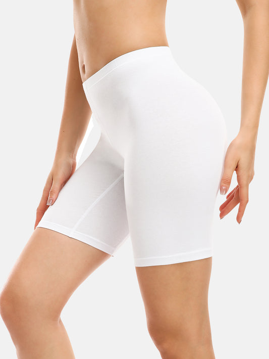 Women Cotton Biker Shorts Women 8 In Long Leg Boyshorts Panties Anti Chafing (Regular & Plus size)