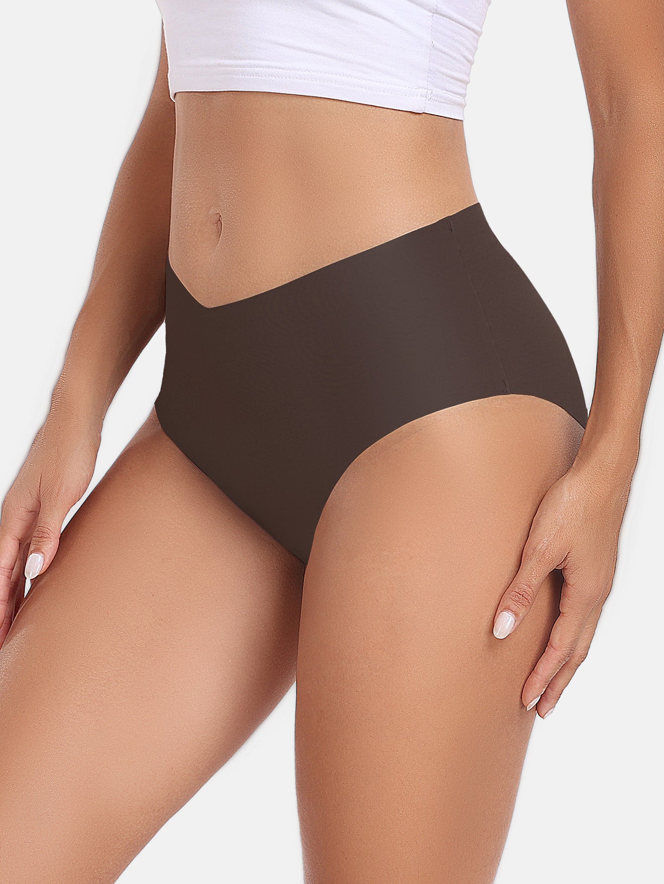 Women's Seamless Cheeky Panties No-Show Bikini Underwear for Women 6-PACK 855