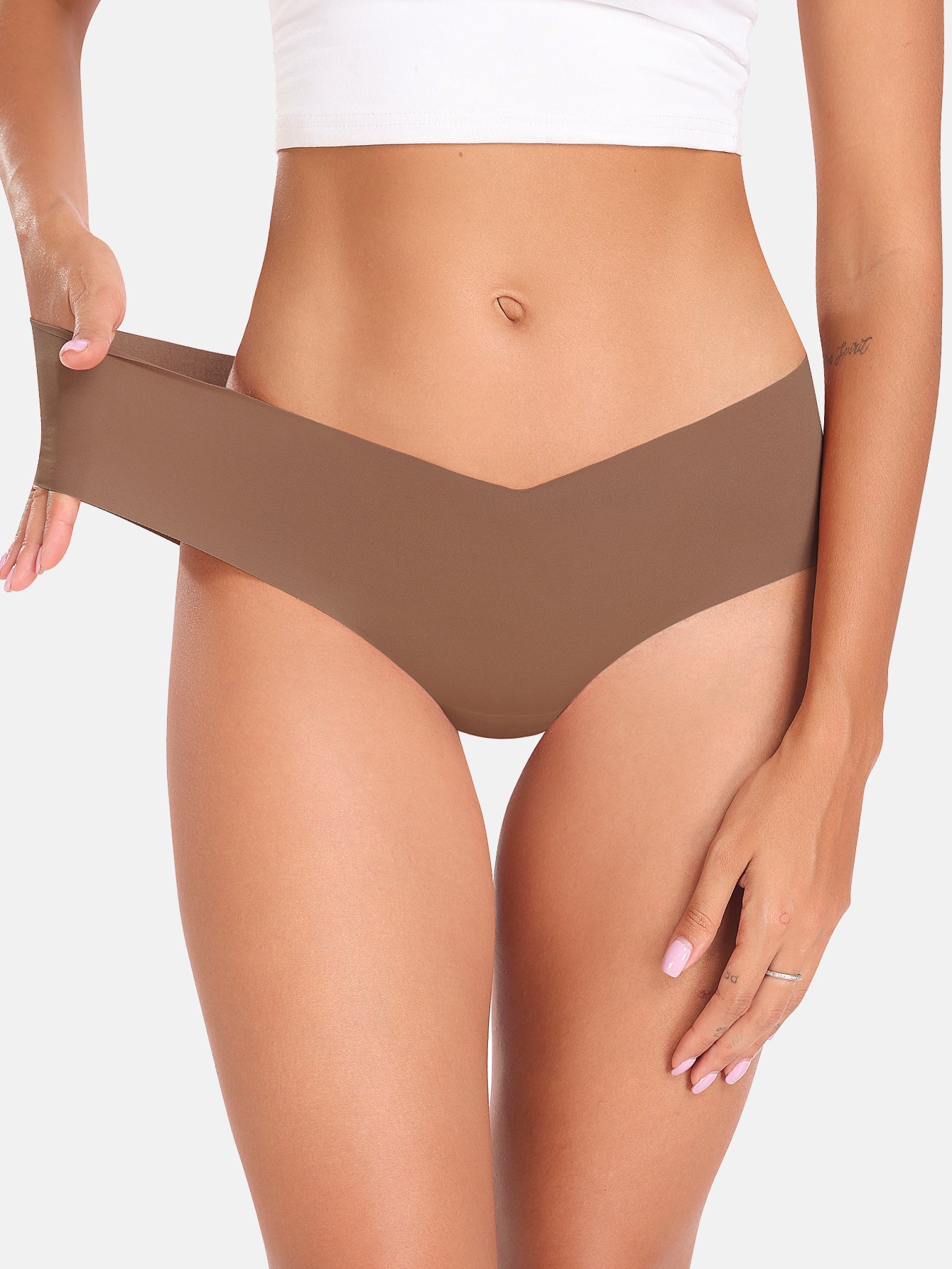 Womens Underwear Bikini Silky Seamless Underwear 6-PACK 833