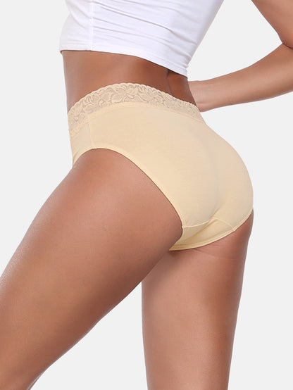Lace Hiphugger Cotton Hipster Panties for Women 5-PACK 3020