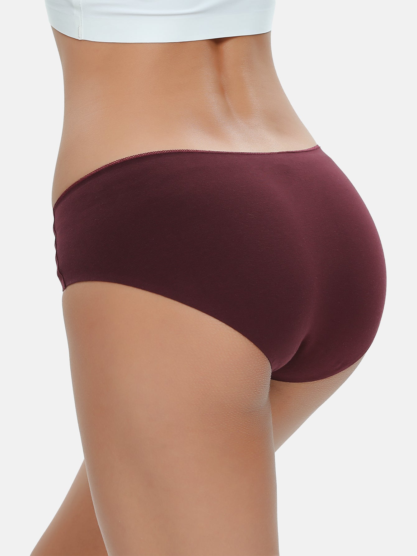 Womens Cotton Underwear for Women Seamless Hipster Bikini Briefs Panties 6-Pack 3028