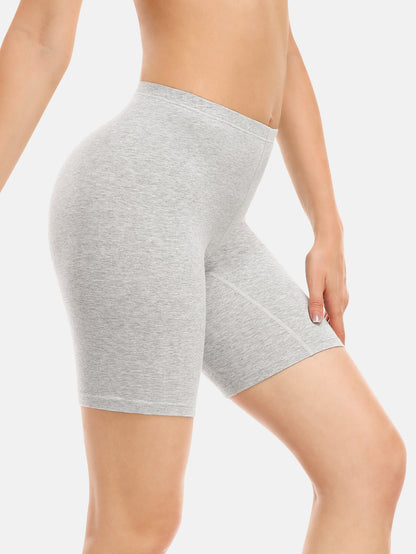 Women's High Waisted Anti-Chafing Slip Shorts – Soft Stretch Under Dress Shorts