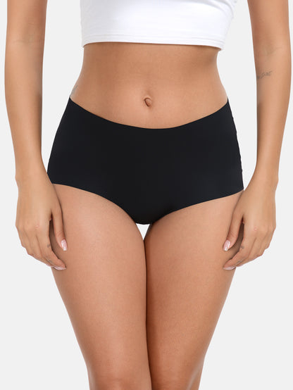 Seamless High Waisted Full Coverage Panties Plus Size 5- Pack 861