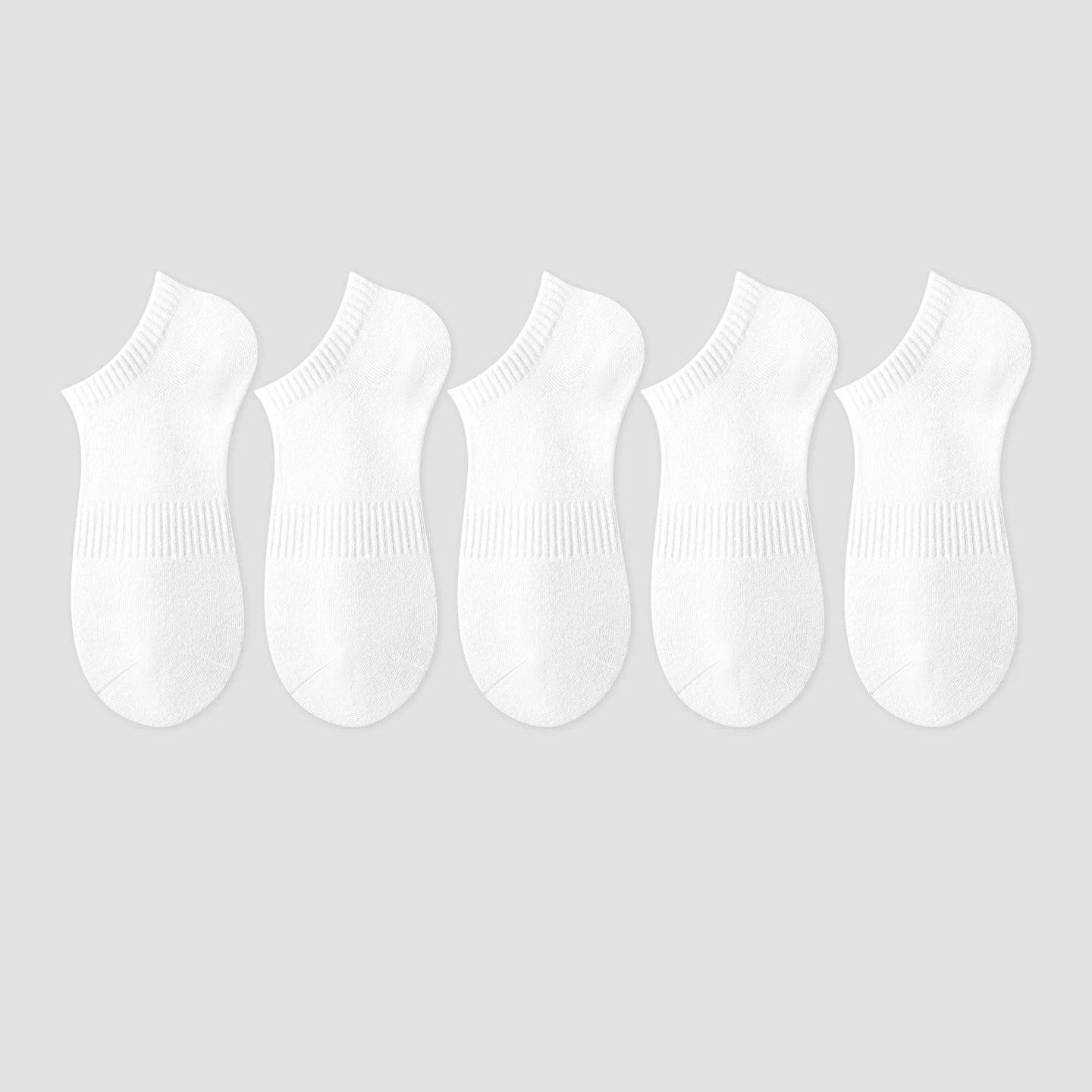 Men & Women Solid Cotton Ankle Socks – Breathable Non-Slip Low Cut Socks for Sneakers