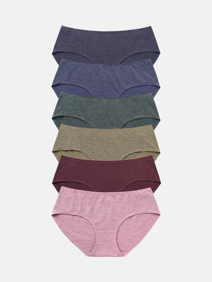 Women's Breathable Panties Seamless Comfort Underwear 6-PACK 3128