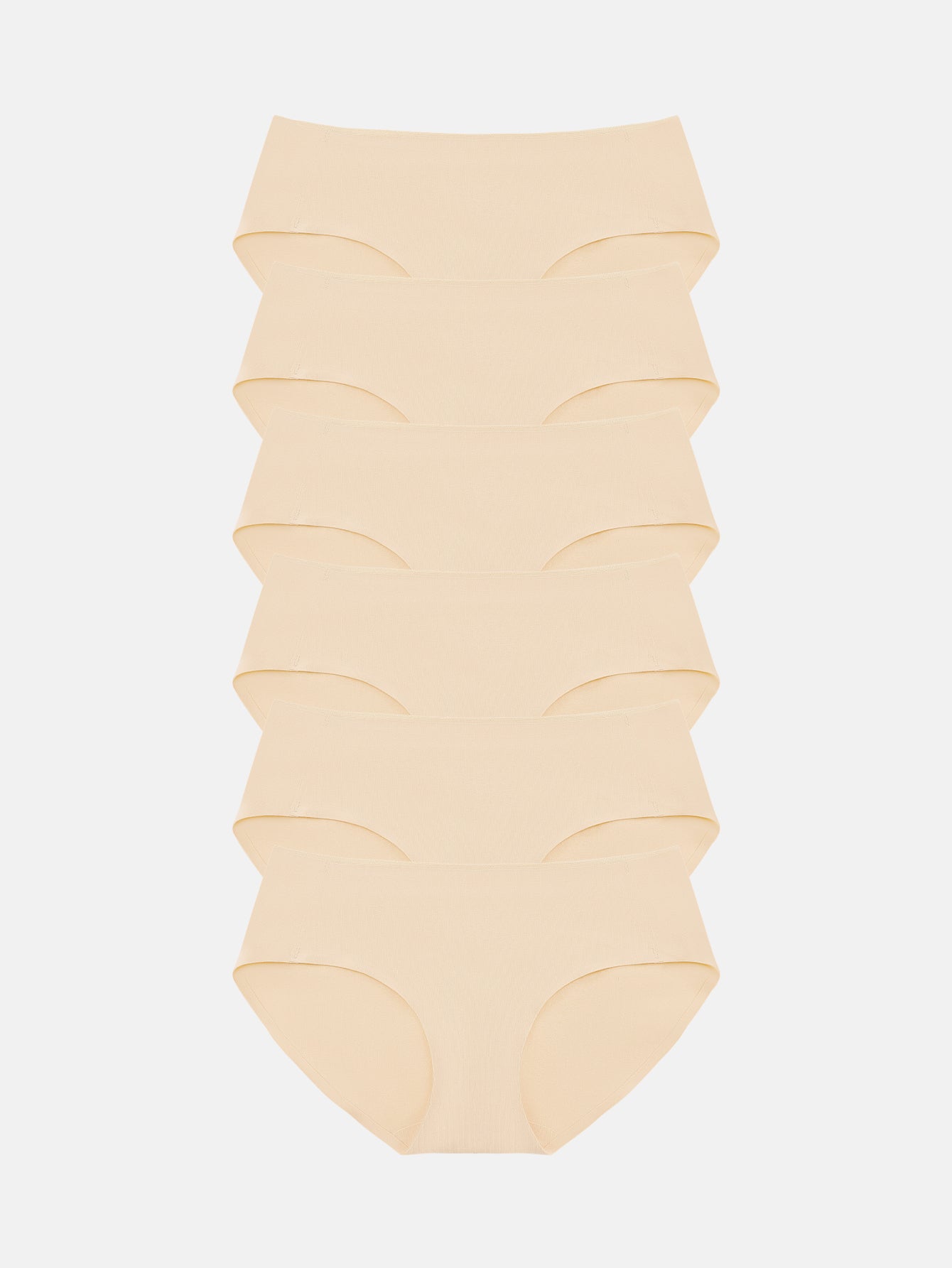 Womens Cotton Underwear for Women Seamless Hipster Bikini Briefs Panties 6-Pack 3028