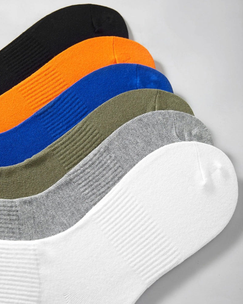 5 Pairs Unisex Cotton Crew Socks - Soft Breathable Comfort Ankle Socks, Moisture Wicking Anti Odor Everyday Socks for Men and Women