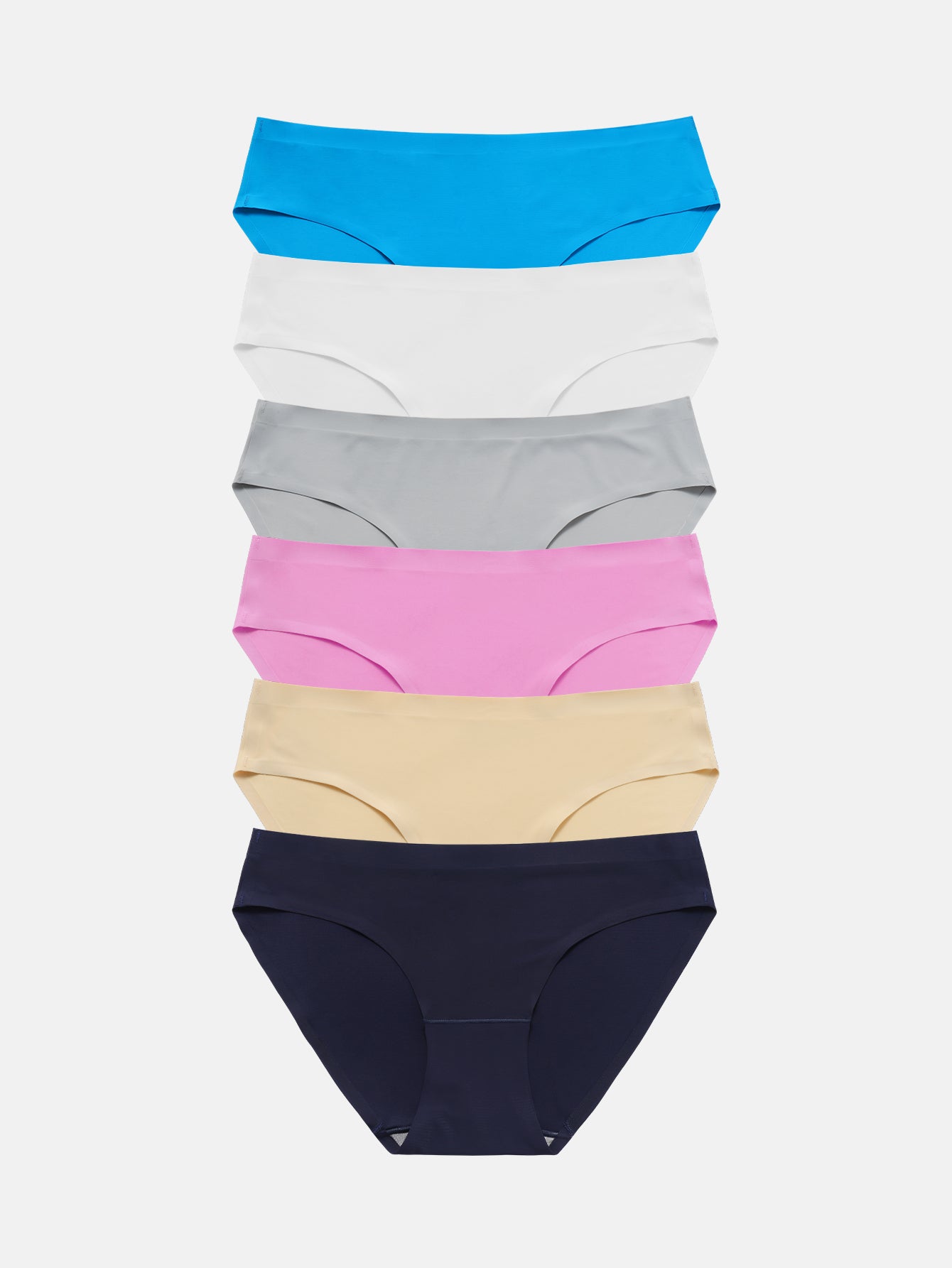 Wealurre Seamless Underwear Invisible Bikini 6-Pack 826