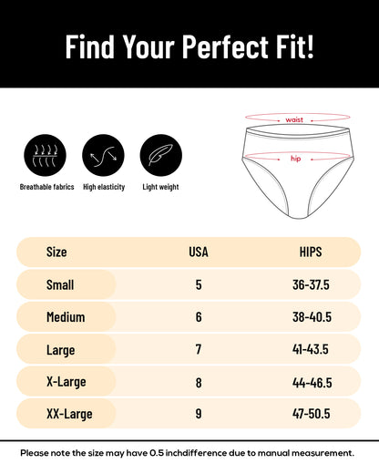 Womens Underwear Breathable Mesh Bikini Panties 5-packs 7002