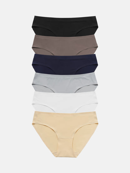 Wealurre Seamless Underwear Invisible Bikini 6-Pack 826