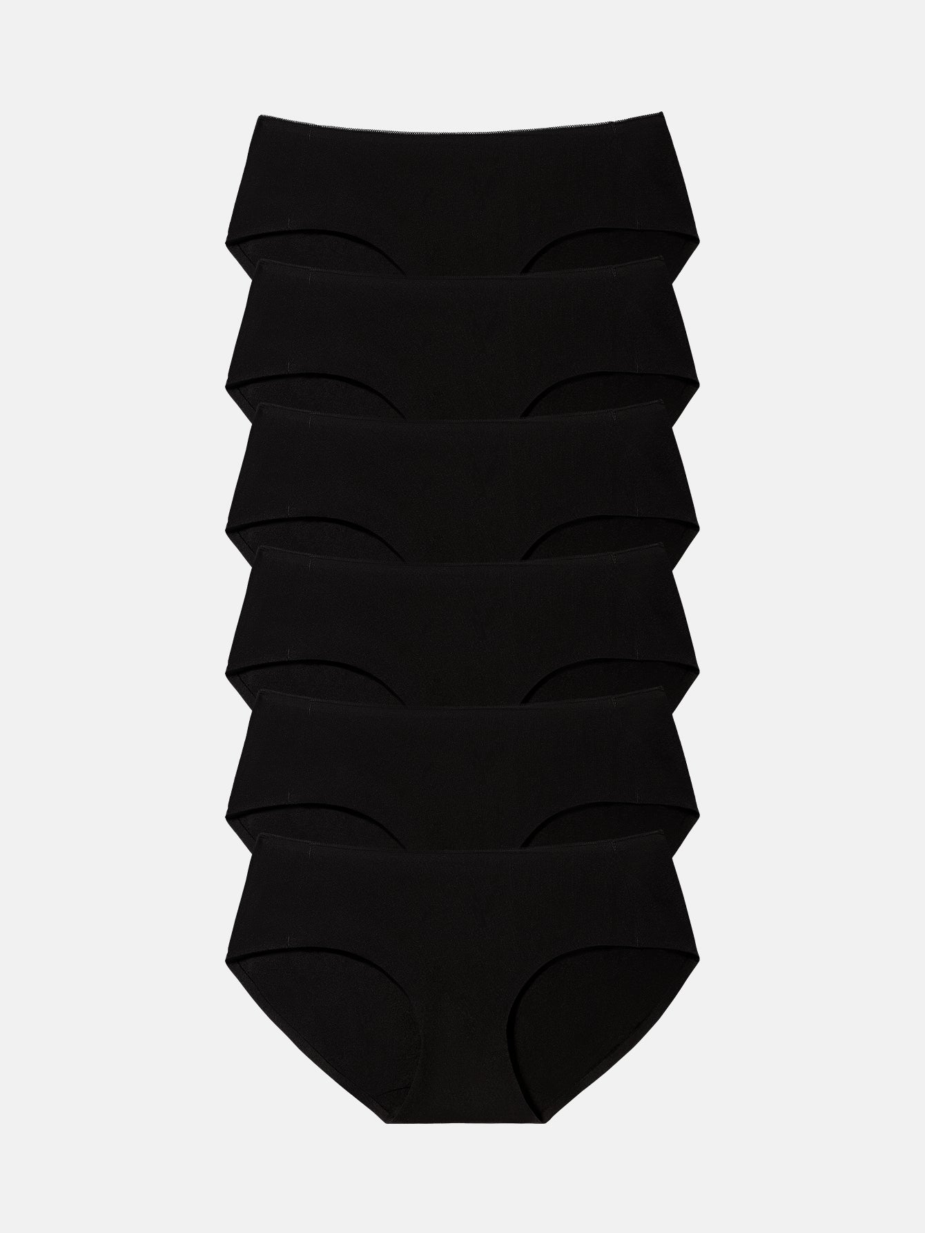 Womens Cotton Underwear for Women Seamless Hipster Bikini Briefs Panties 6-Pack 3028