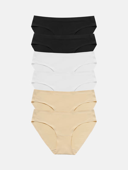 Wealurre Seamless Underwear Invisible Bikini 6-Pack 826