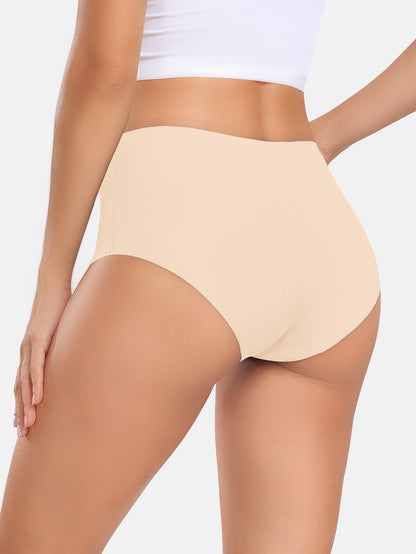 Women's Seamless Cheeky Panties No-Show Bikini Underwear for Women 6-PACK 855