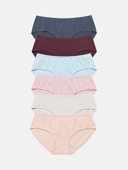 Women's Breathable Panties Seamless Comfort Underwear 6-PACK 3128