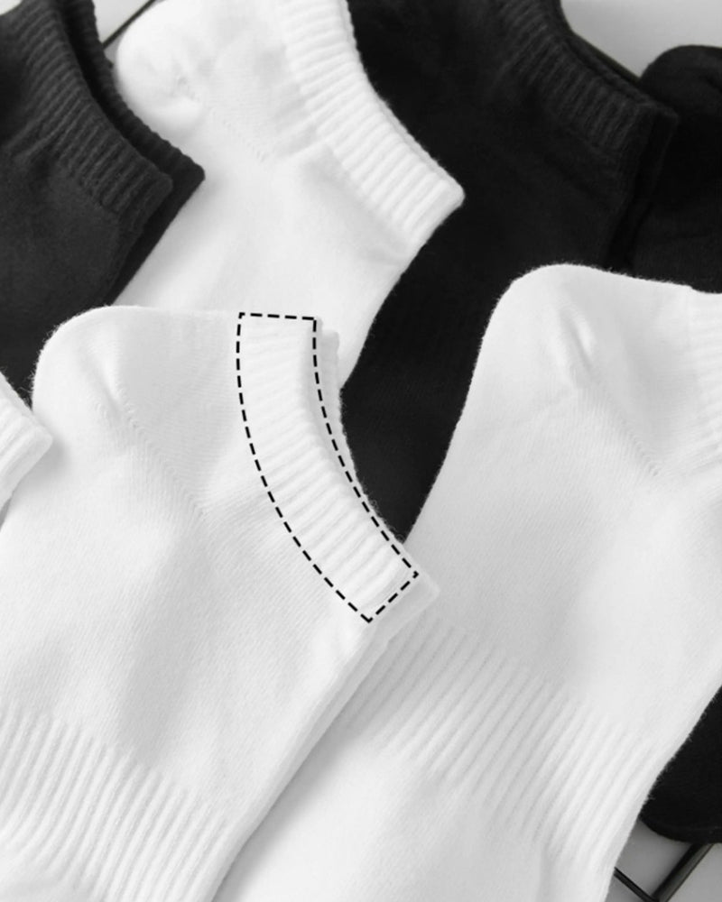 Men & Women Solid Cotton Ankle Socks – Breathable Non-Slip Low Cut Socks for Sneakers