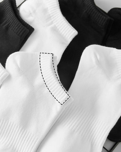 Men & Women Solid Cotton Ankle Socks – Breathable Non-Slip Low Cut Socks for Sneakers