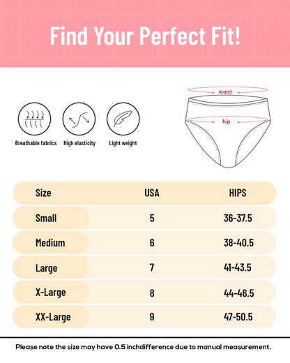 Womens Underwear Breathable Mesh Bikini Panties 5-packs 7002