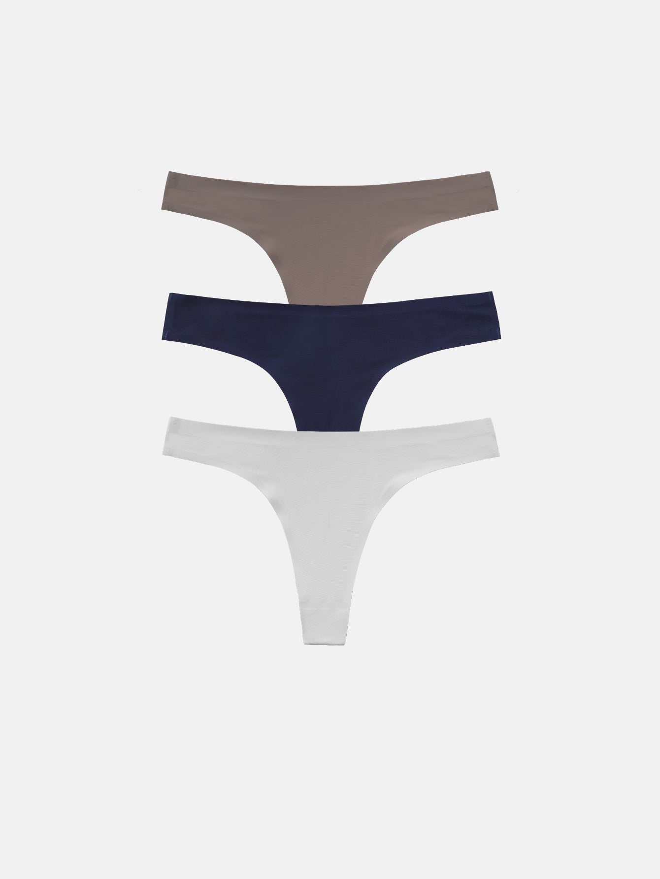 Women's Microfiber Low Rise No Show Thong  3-PACK 2925