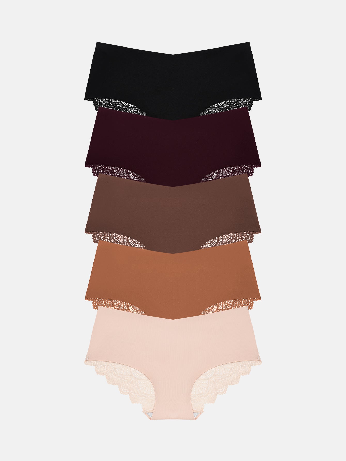 Wealurre Sexy Underwear for Womens Seamless Underwear 5-PACK 836