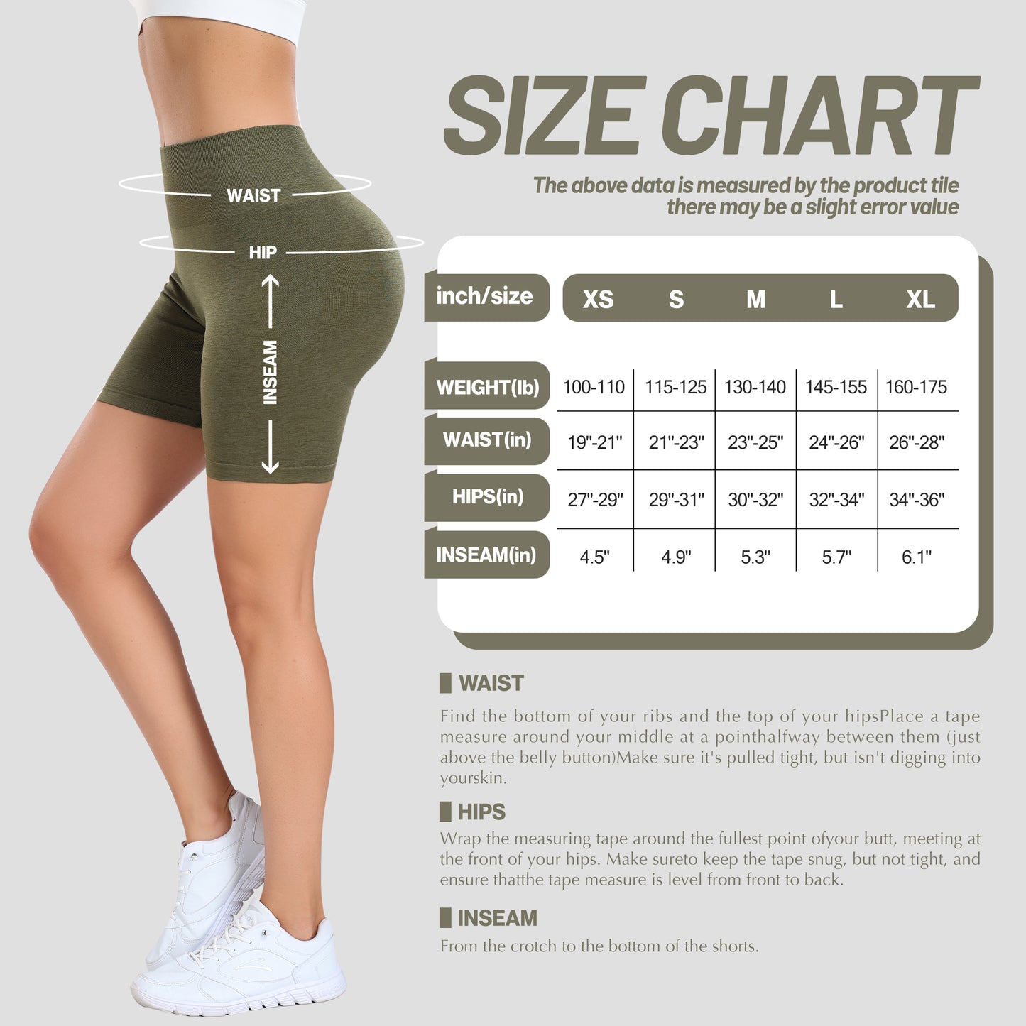 Women’s Seamless Yoga Shorts – High Waist Butt Lifting Workout Shorts