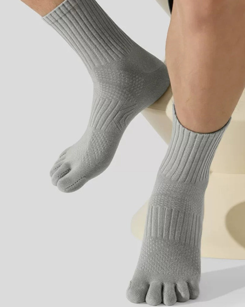 Men & Women Five Toe Socks – Soft Breathable Cotton Toe Socks for Better Fit
