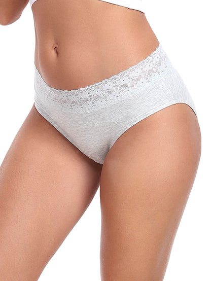 Women's Lace Cotton Bikini Multipack underwear 5-pack 6002