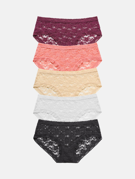 Womens Underwear Lace Sexy Bikini Panties 5-PACK 827