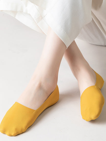 Women's Socks Breathable Summer Thin No Show Ice Silk Sock Silicone Non-Slip Bottom Absorb Sweat Boat Sock.