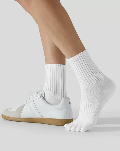 Men & Women Five Toe Socks – Soft Breathable Cotton Toe Socks for Better Fit