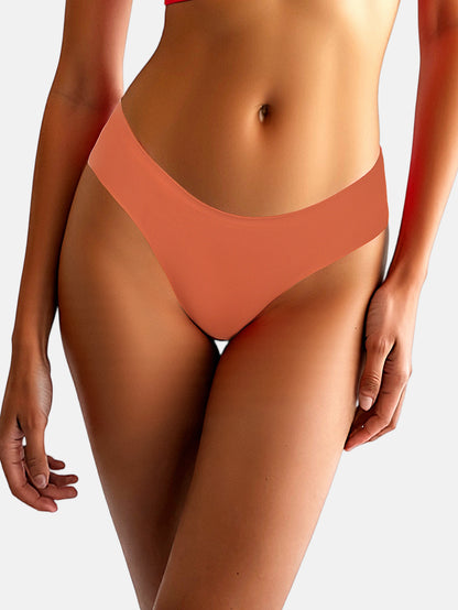 Women's Microfiber Low Rise No Show Thong 6-PACK 2925