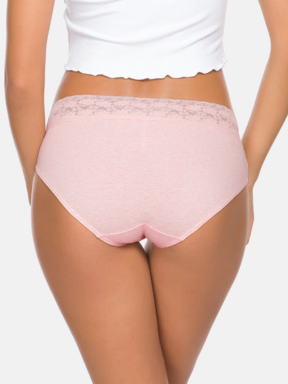 Women's Lace Cotton Bikini Multipack underwear 5-pack 6002