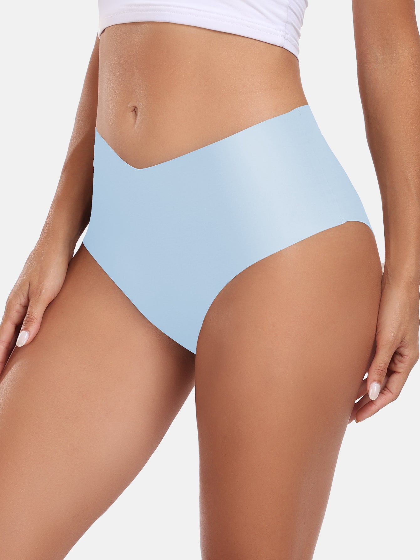 Women's Seamless Cheeky Panties No-Show Bikini Underwear for Women 6-PACK 855