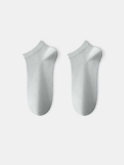 Women's Solid-Color Versatile Xinjiang Long-Staple Cotton Ankle Socks