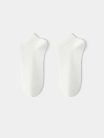 Women's Solid-Color Versatile Xinjiang Long-Staple Cotton Ankle Socks