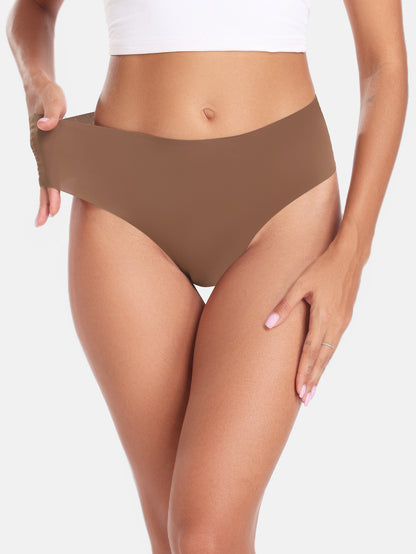 Women's Underwear High Waisted Seamless Thongs for Women 6-Pack 835