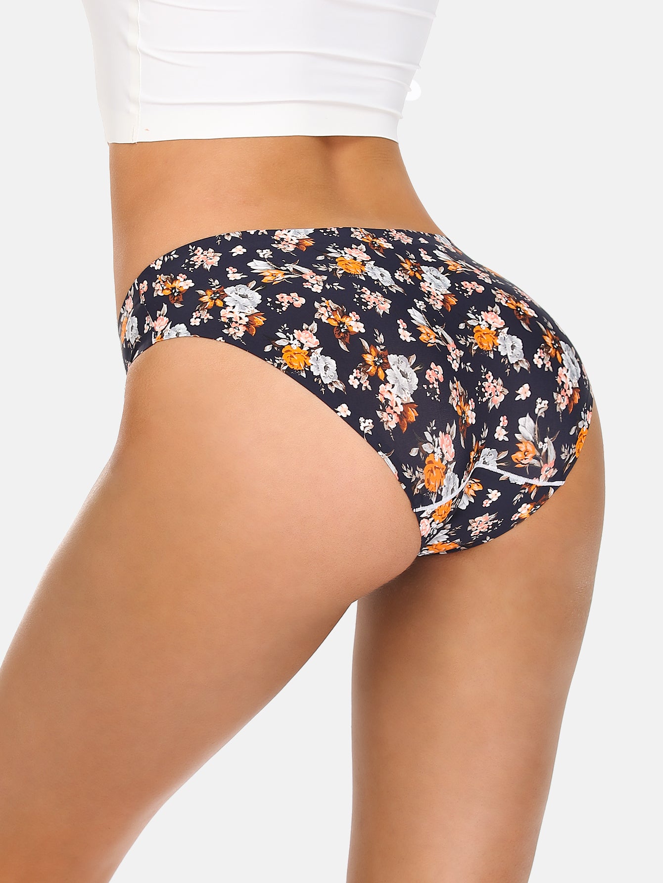 Women's Seamless Underwear No Show Panties Bikini Multipack 5-pack 826