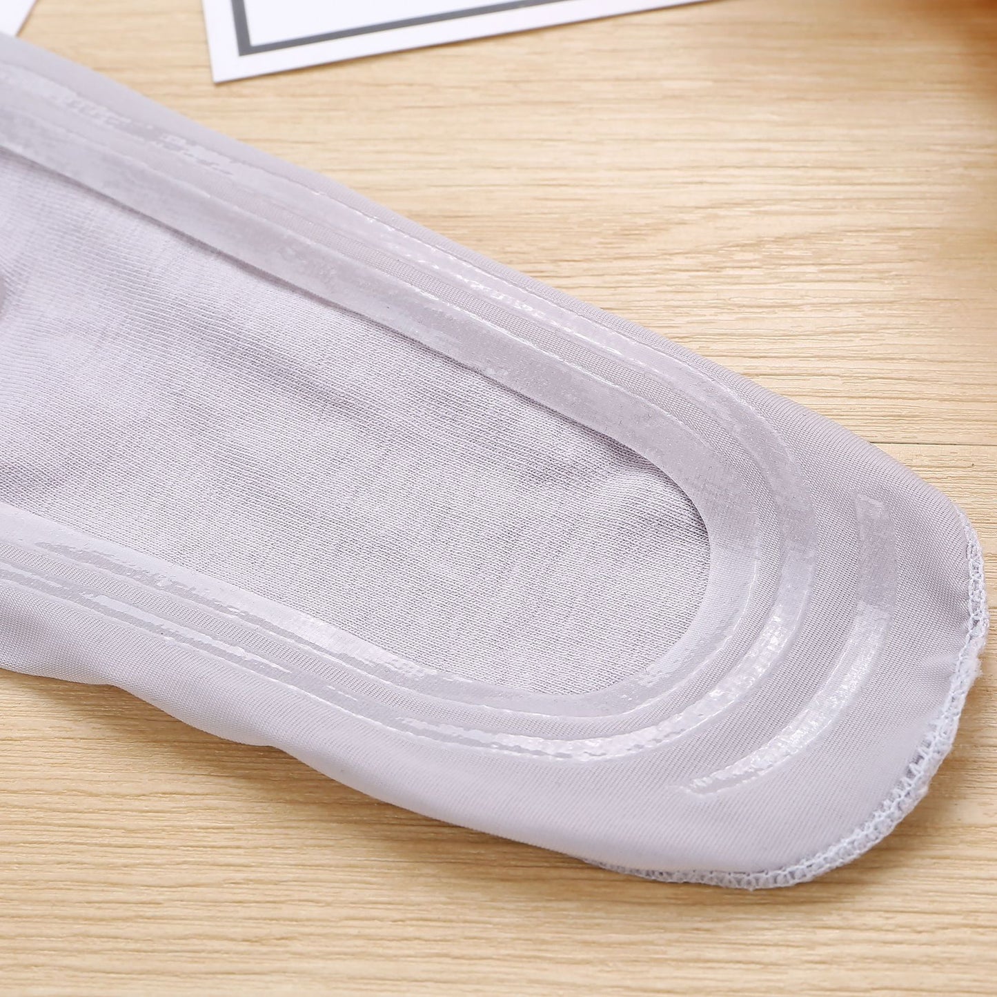 Socks Women's Super Invisible No Show Summer Thin Silicone Non-Slip Low Vamp Solid