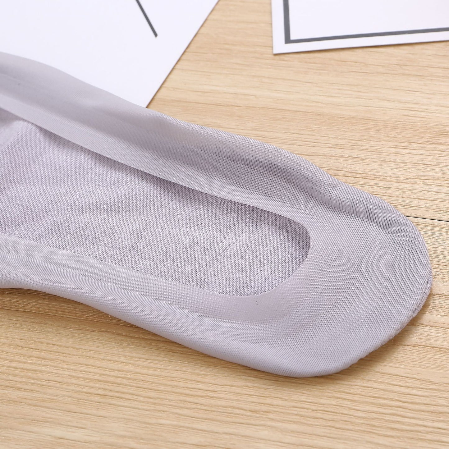 Socks Women's Super Invisible No Show Summer Thin Silicone Non-Slip Low Vamp Solid
