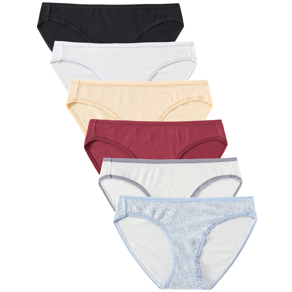 Wealurre Women’s Cotton Bikini Underwear 6 pack - wealurre