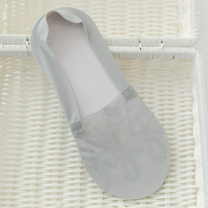 Women's Summer Lightweight Socks - Seamless, Invisible, Non-Slip, Stay-Up Short Socks