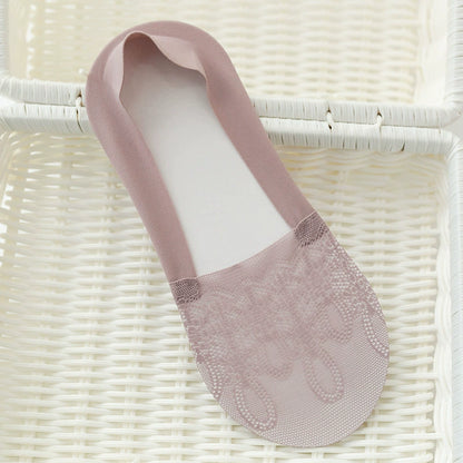 Women's Summer Lightweight Socks - Seamless, Invisible, Non-Slip, Stay-Up Short Socks