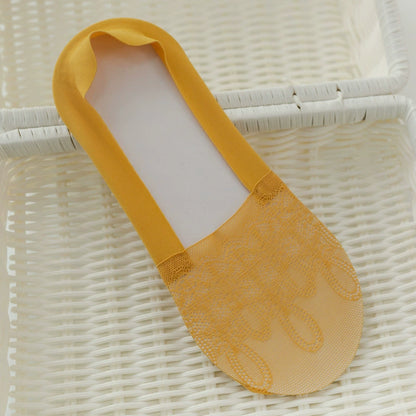 Women's Summer Lightweight Socks - Seamless, Invisible, Non-Slip, Stay-Up Short Socks